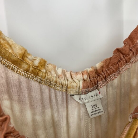 Cato Dress Tie Dye Stripe Maxi Tassel Tie Neck Sleeveless Stretch - Picture 3 of 10